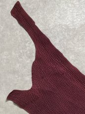 画像2: シャーク　ヌバック　ボルドー　鮫革　シャークスキン (2)