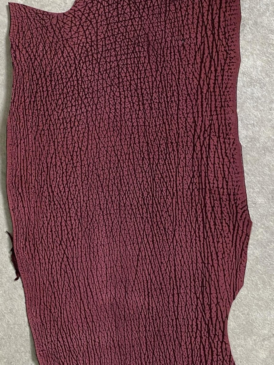 画像3: シャーク　ヌバック　ボルドー　鮫革　シャークスキン (3)