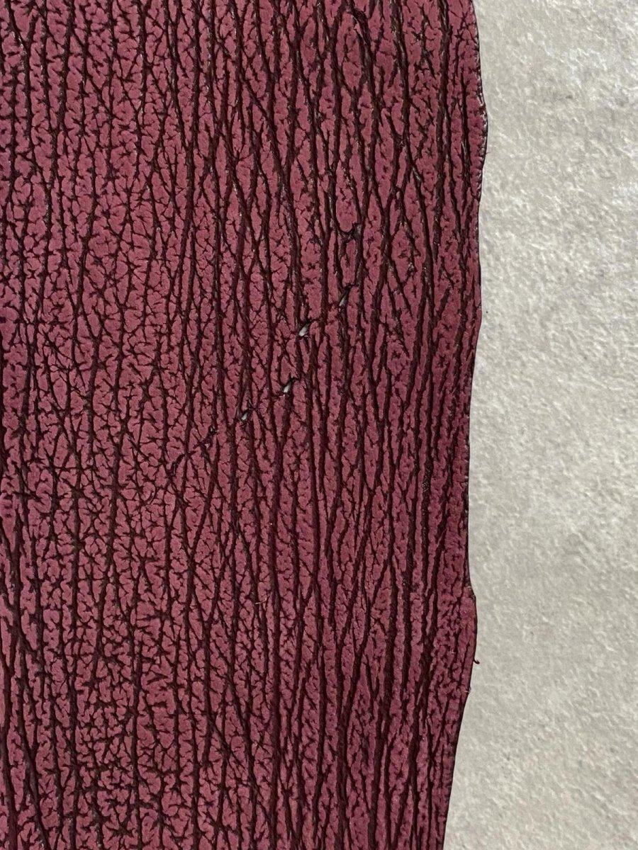 画像7: シャーク　ヌバック　ボルドー　鮫革　シャークスキン (7)