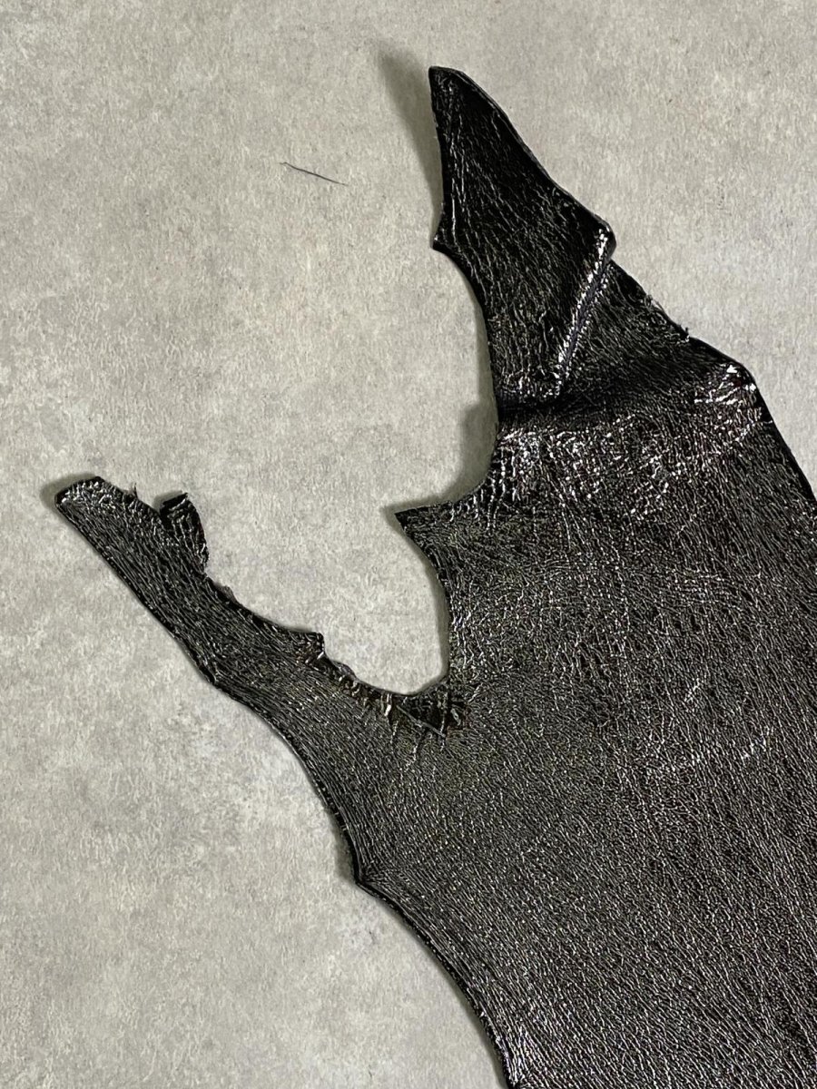 画像2: シャーク　エナメル　ブラック　サメ革 (2)