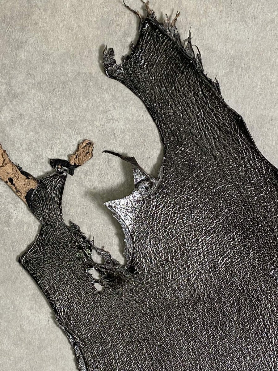 画像2: シャーク　エナメル　ブラック　サメ革 (2)