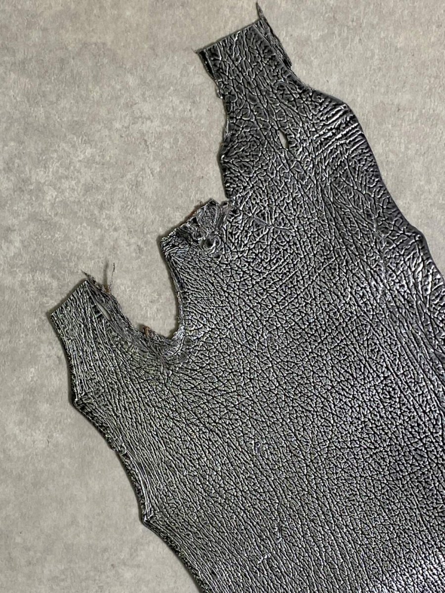 画像2: シャーク　エナメル　シルバー　サメ革 (2)