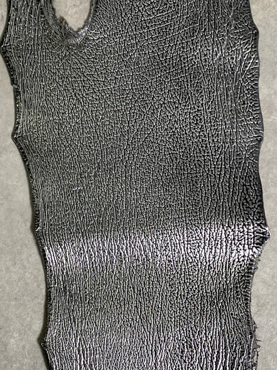 画像3: シャーク　エナメル　シルバー　サメ革 (3)