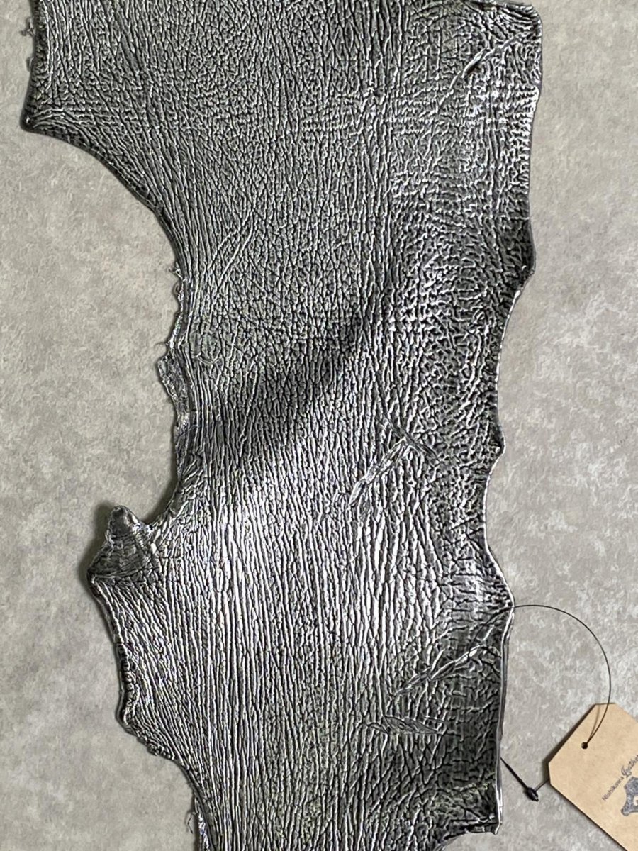 画像4: シャーク　エナメル　シルバー　サメ革 (4)