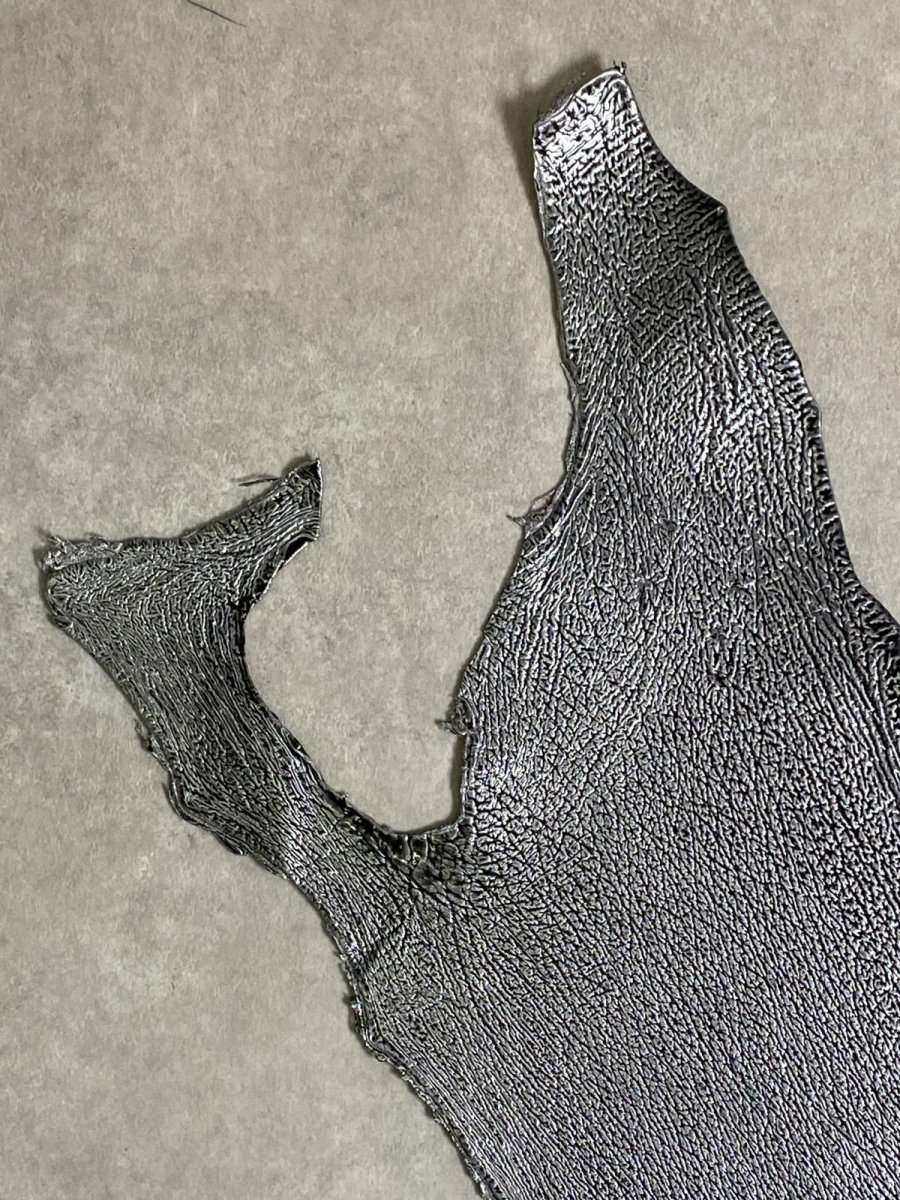 画像2: シャーク　エナメル　シルバー　サメ革 (2)