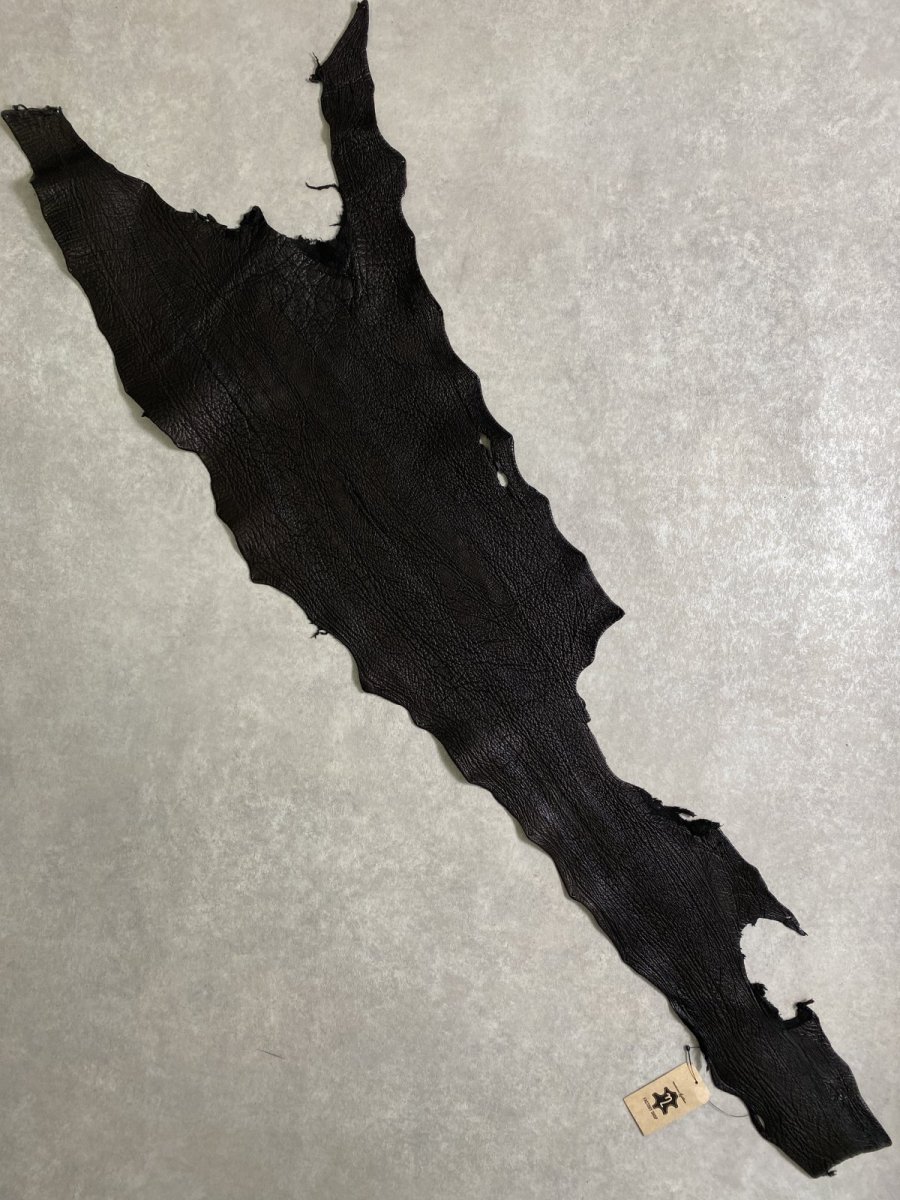 画像1: シャーク　ブラック　鮫革　シャークスキン (1)