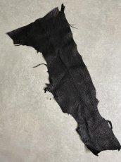 画像1: シャーク　ブラック　鮫革　シャークスキン　ハギレ (1)