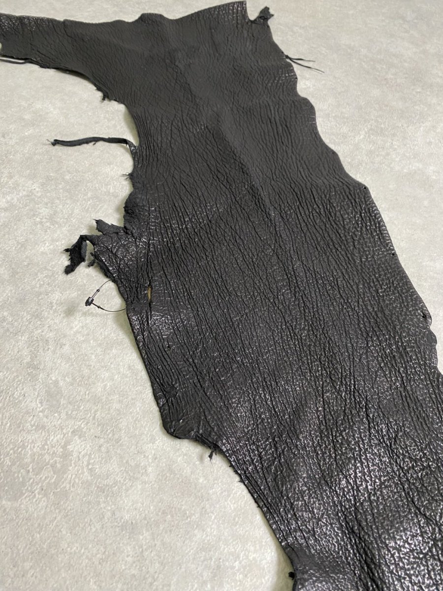 画像5: シャーク　ブラック　鮫革　シャークスキン　ハギレ (5)