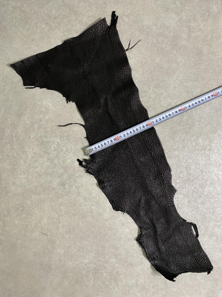 画像8: シャーク　ブラック　鮫革　シャークスキン　ハギレ (8)