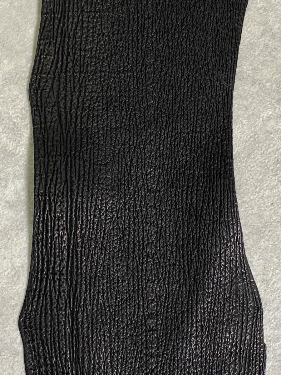 画像3: シャーク　ブラック　鮫革　シャークスキン　ハギレ (3)