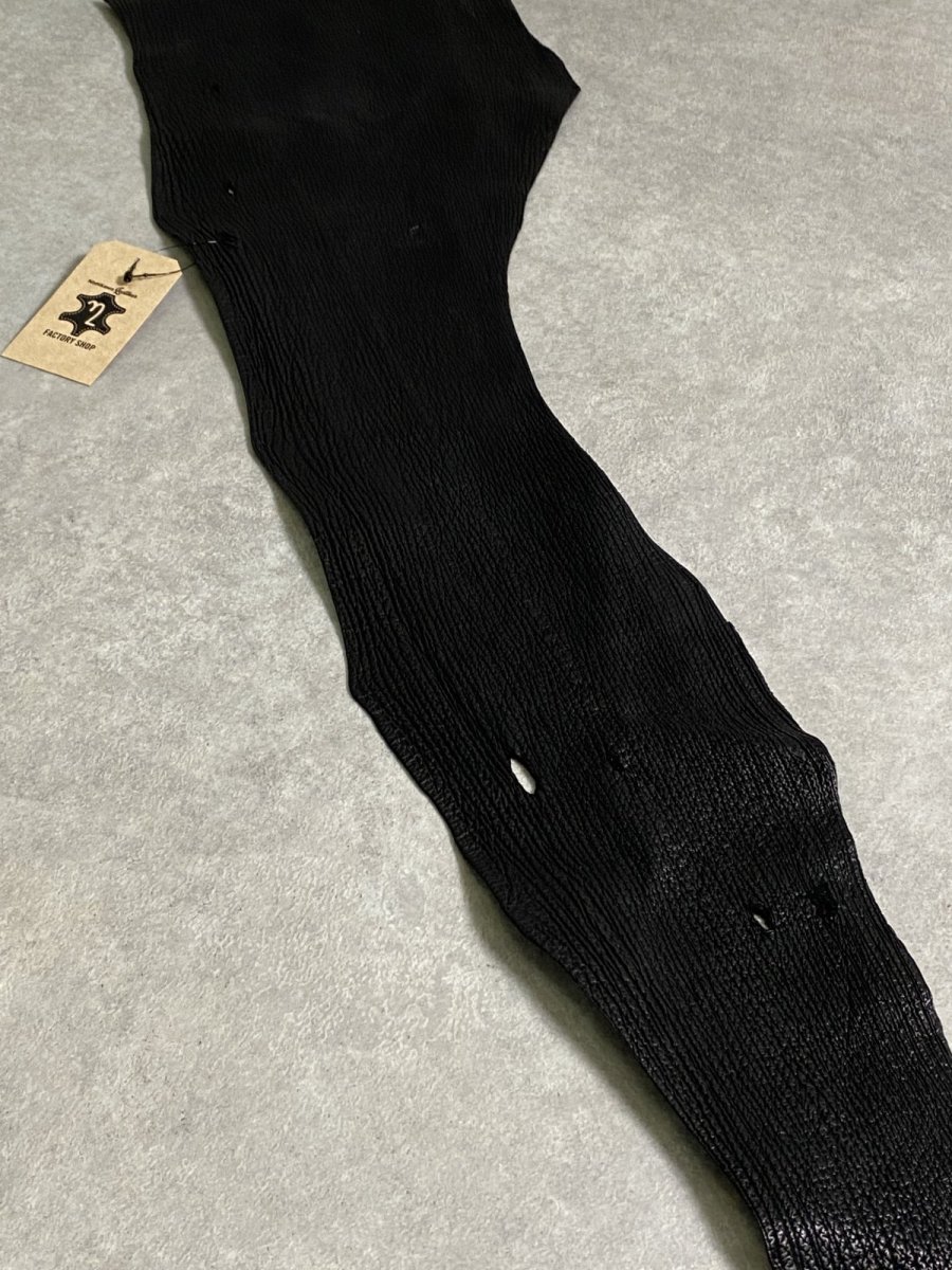 画像5: シャーク　ブラック　鮫革　シャークスキン　ハギレ (5)