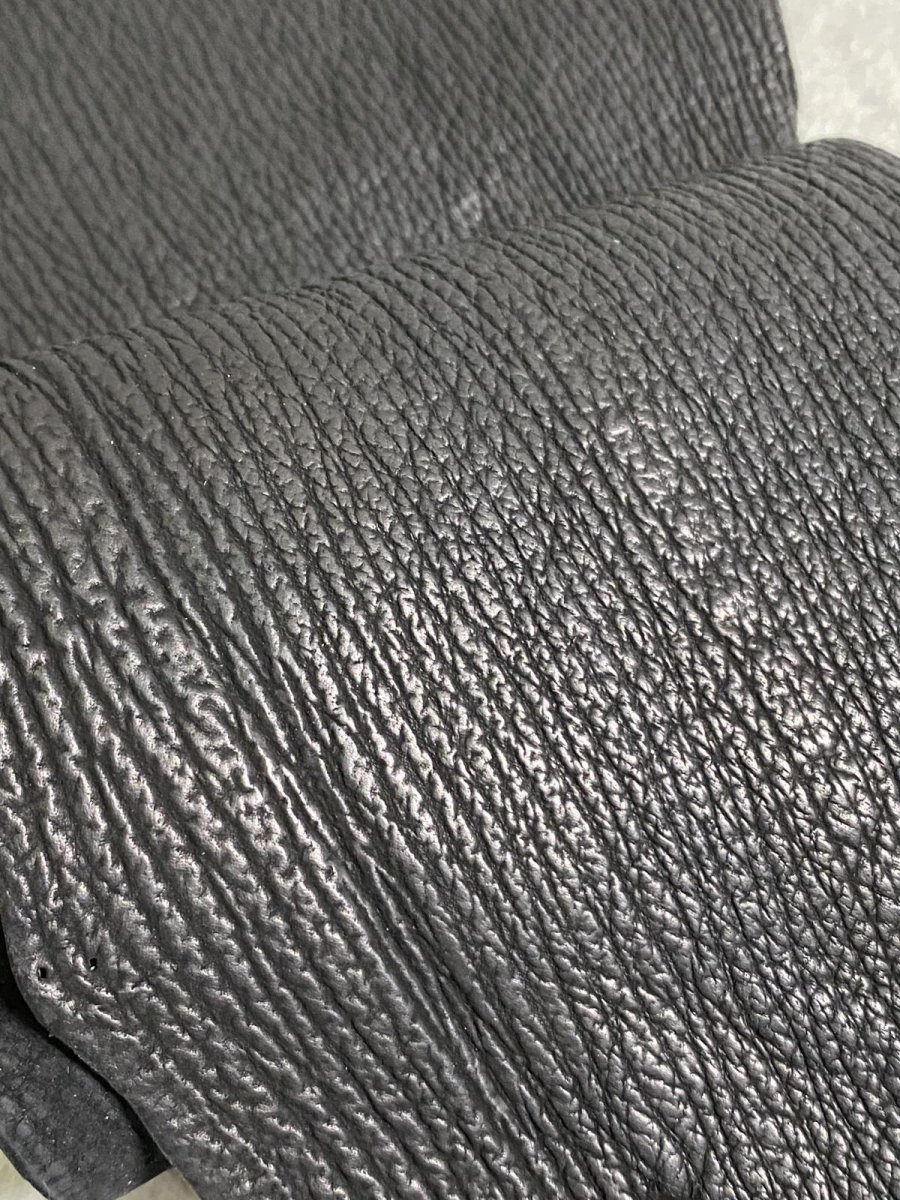 画像6: シャーク　ブラック　鮫革　シャークスキン　ハギレ (6)