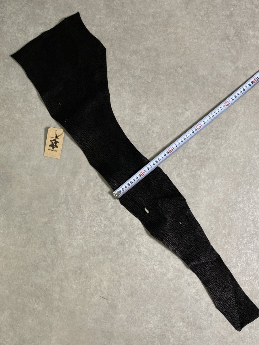 画像7: シャーク　ブラック　鮫革　シャークスキン　ハギレ (7)