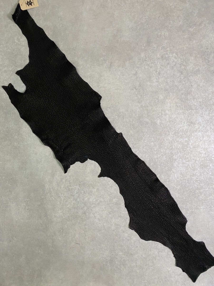 画像1: シャーク　ブラック　Aランク　鮫革　シャークスキン (1)