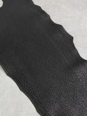 画像2: シャーク　ブラック　Aランク　鮫革　シャークスキン (2)