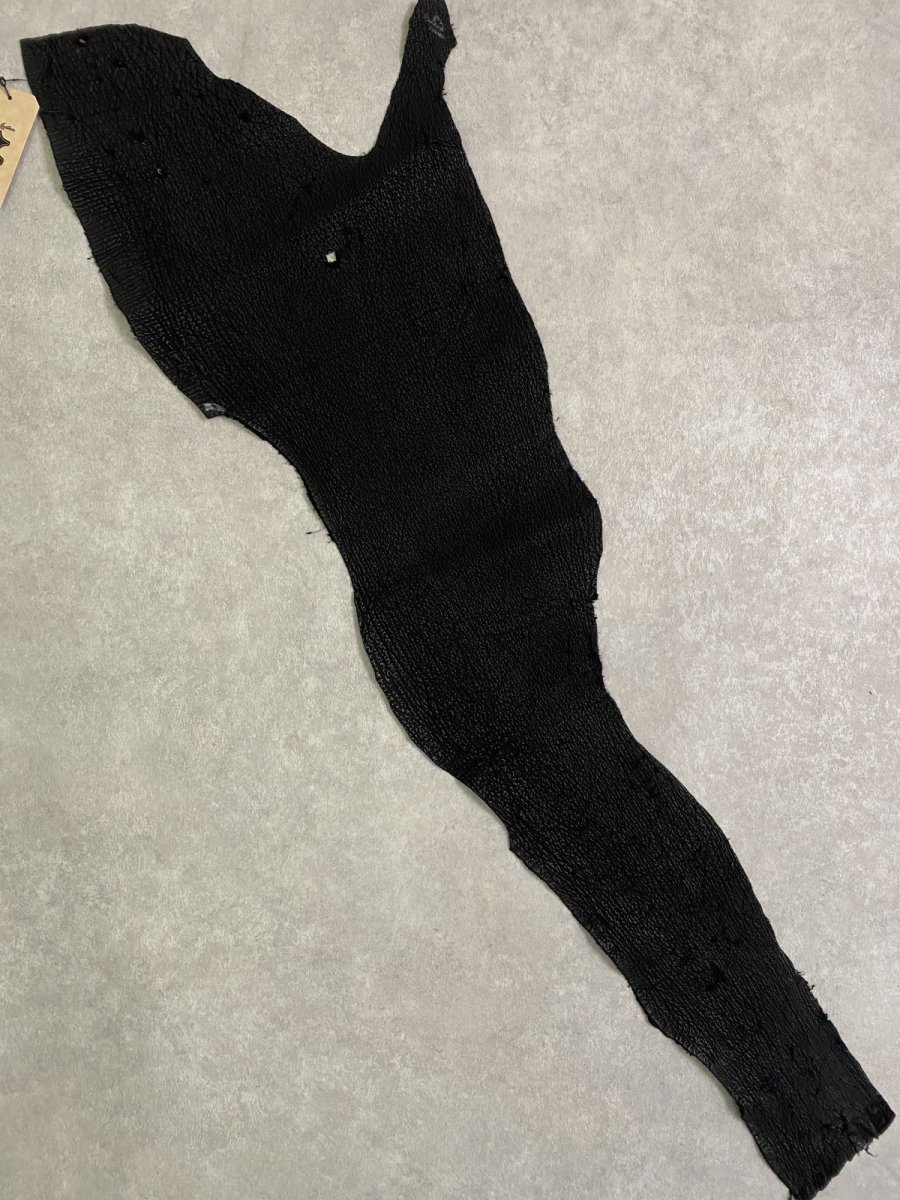 画像1: シャーク　ブラック　C　鮫革　シャークスキン (1)