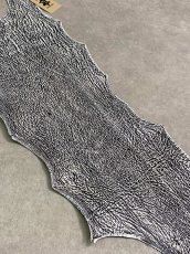画像4: シャーク　白×黒　サメ革　鮫革　シャークスキン　 (4)