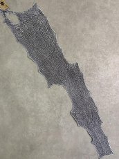 画像1: シャーク　白×黒　サメ革　鮫革　シャークスキン　 (1)