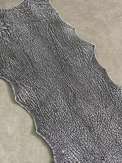 画像2: シャーク　白×黒　サメ革　鮫革　シャークスキン　 (2)