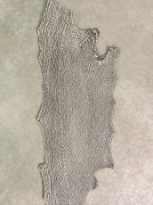 画像4: シャーク　バニラ×茶　サメ革　鮫革　シャークスキン　 (4)