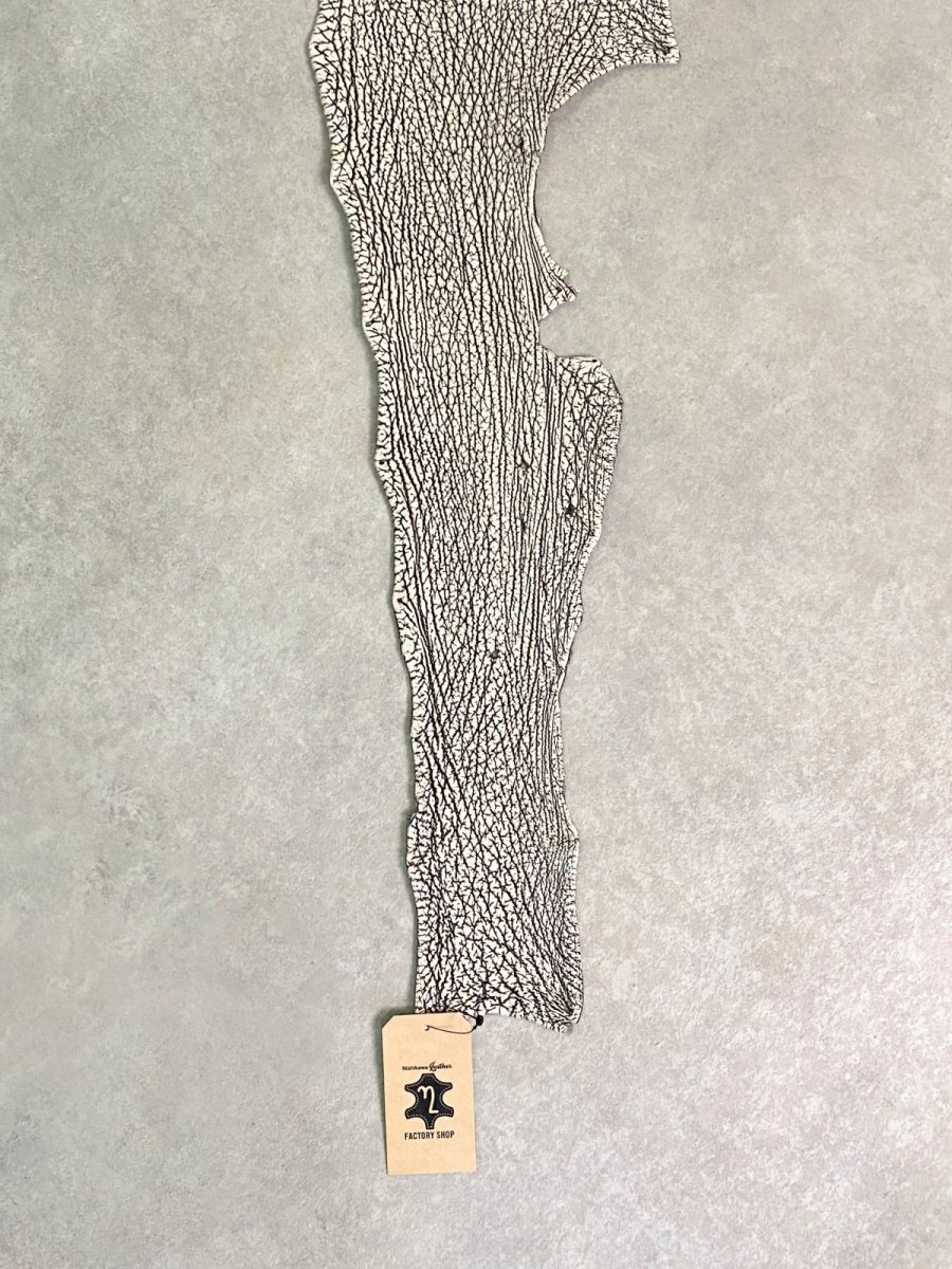 画像6: シャーク　バニラ×茶　サメ革　鮫革　シャークスキン　lot2 (6)