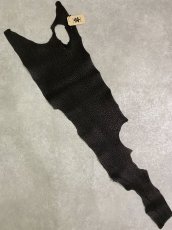 画像1: シャーク　ブラック　Aランク　鮫革　シャークスキン (1)