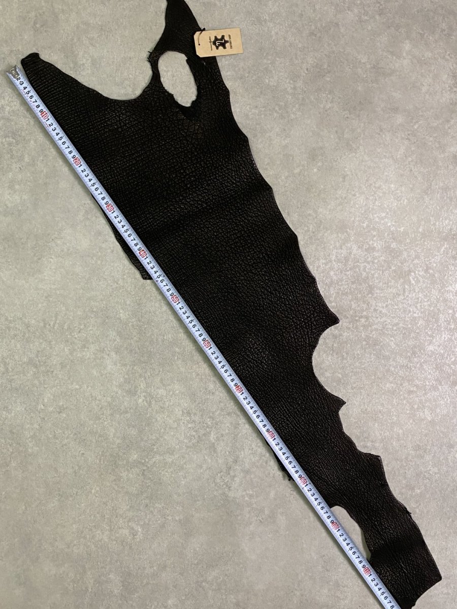 画像8: シャーク　ブラック　Aランク　鮫革　シャークスキン (8)