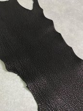 画像2: シャーク　ブラック　Aランク　鮫革　シャークスキン (2)