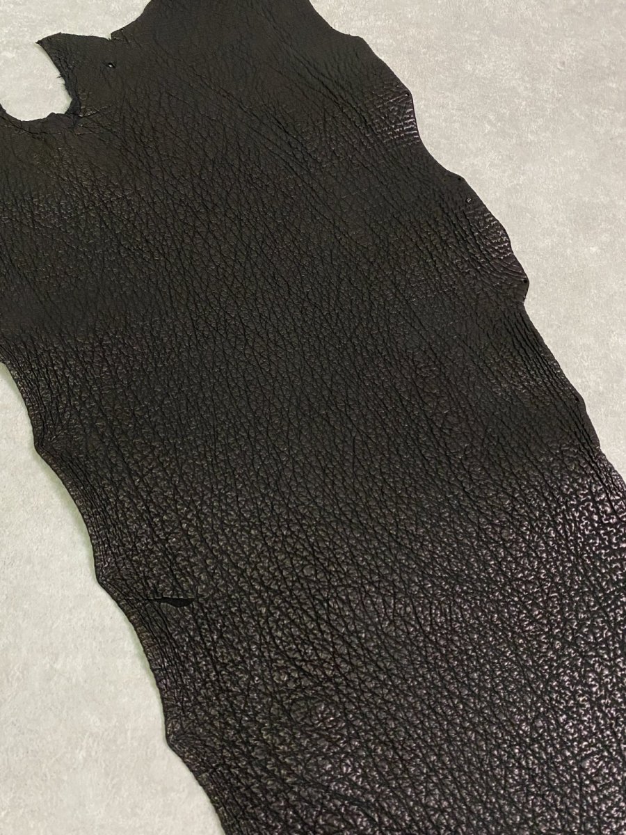 画像2: シャーク　ブラック　Aランク　鮫革　シャークスキン (2)