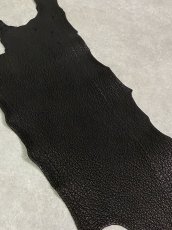 画像2: シャーク　ブラック　Aランク　鮫革　シャークスキン (2)
