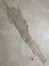 画像1: シャーク　バニラ×茶　サメ革　鮫革　シャークスキン　 (1)