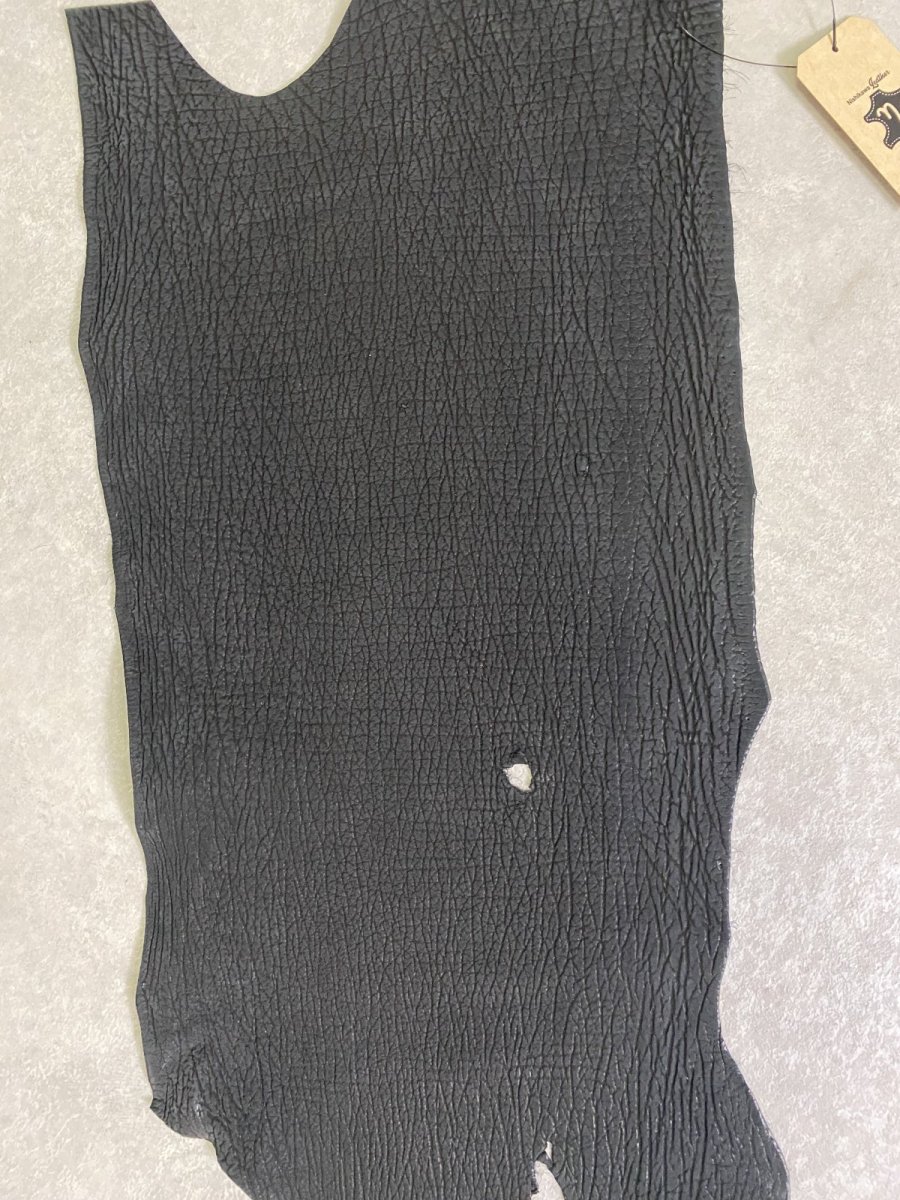 画像5: シャーク　ヌバック　ブラック　サメ革　鮫革　シャークスキン (5)