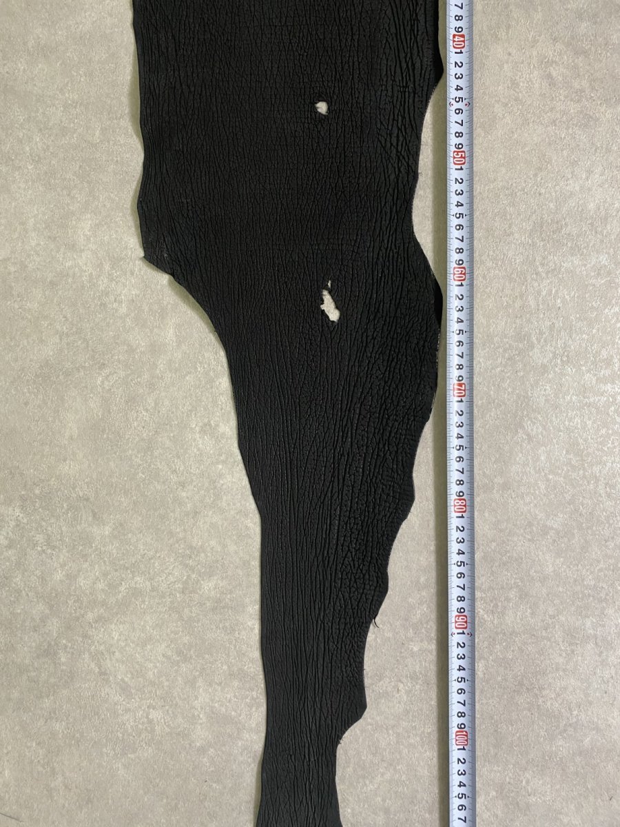 画像4: シャーク　ヌバック　ブラック　サメ革　鮫革　シャークスキン (4)