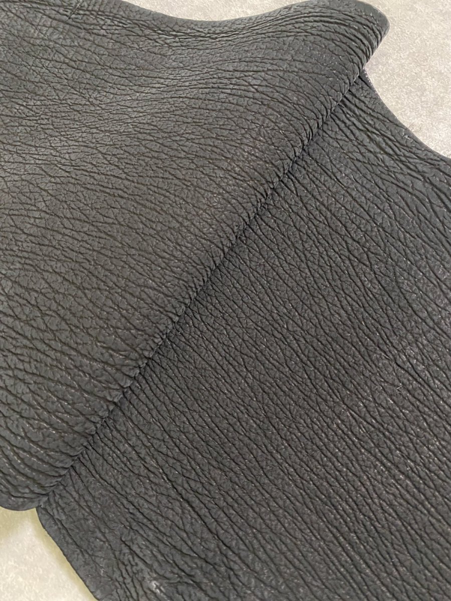 画像2: シャーク　ヌバック　ブラック　サメ革　鮫革　シャークスキン (2)