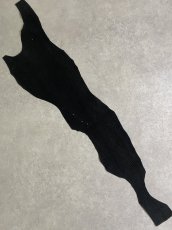 画像1: シャーク　ヌバック　ブラック　サメ革　鮫革　シャークスキン (1)