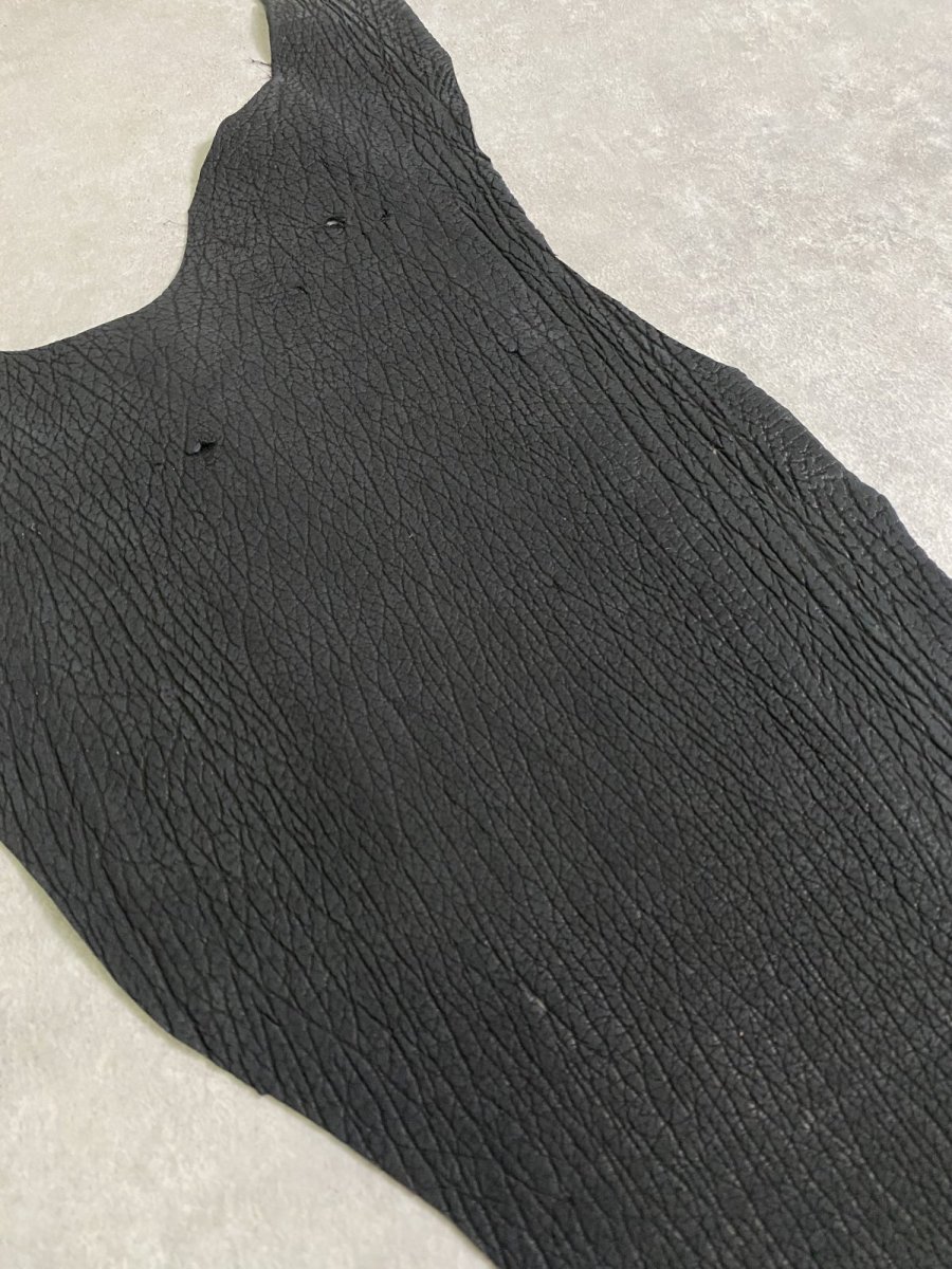 画像2: シャーク　ヌバック　ブラック　サメ革　鮫革　シャークスキン (2)
