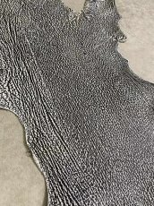 画像2: シャーク　白×黒　サメ革　鮫革　シャークスキン　 (2)