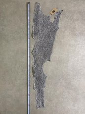 画像7: シャーク　白×黒　サメ革　鮫革　シャークスキン　 (7)