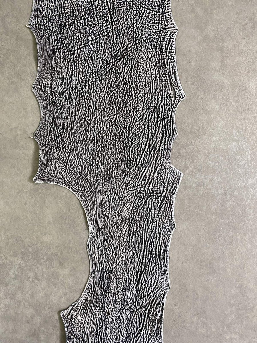 画像5: シャーク　白×黒　サメ革　鮫革　シャークスキン　 (5)