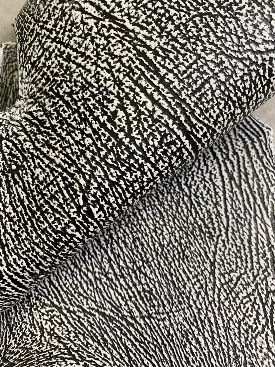 画像3: シャーク　白×黒　サメ革　鮫革　シャークスキン　 (3)