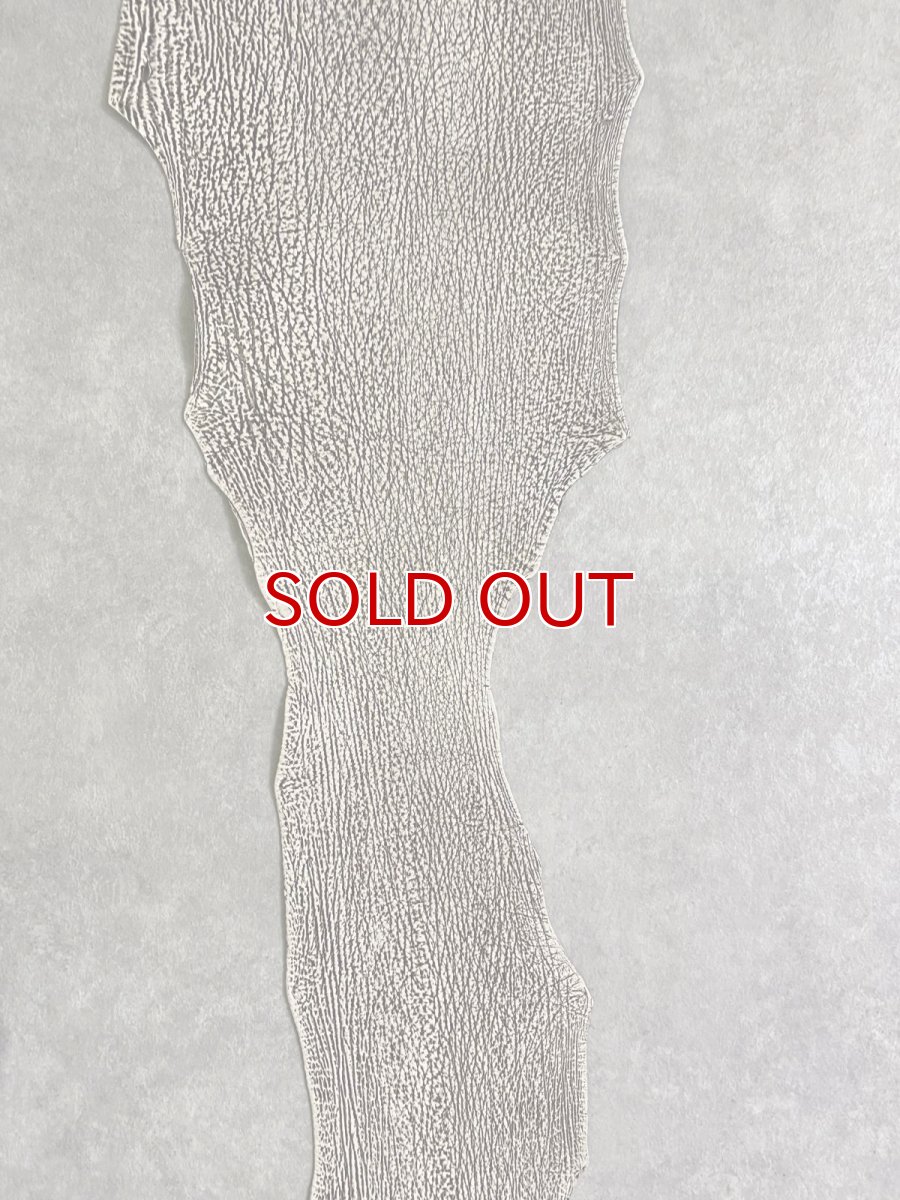 画像5: シャーク　バニラ×茶　サメ革　鮫革　シャークスキン　 (5)