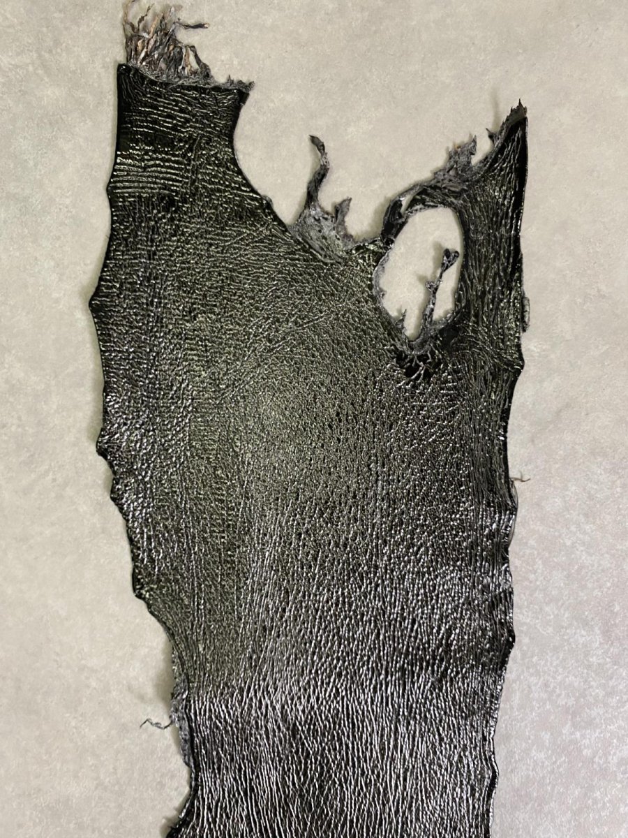 画像5: シャーク　サメ革　鮫革　シャークスキン　エナメル　ブラック (5)