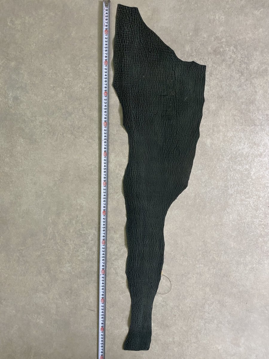 画像9: シャーク　ヌバック　グリーン　サメ革　鮫革　シャークスキン (9)