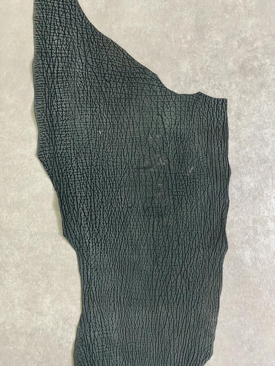 画像5: シャーク　ヌバック　グリーン　サメ革　鮫革　シャークスキン (5)