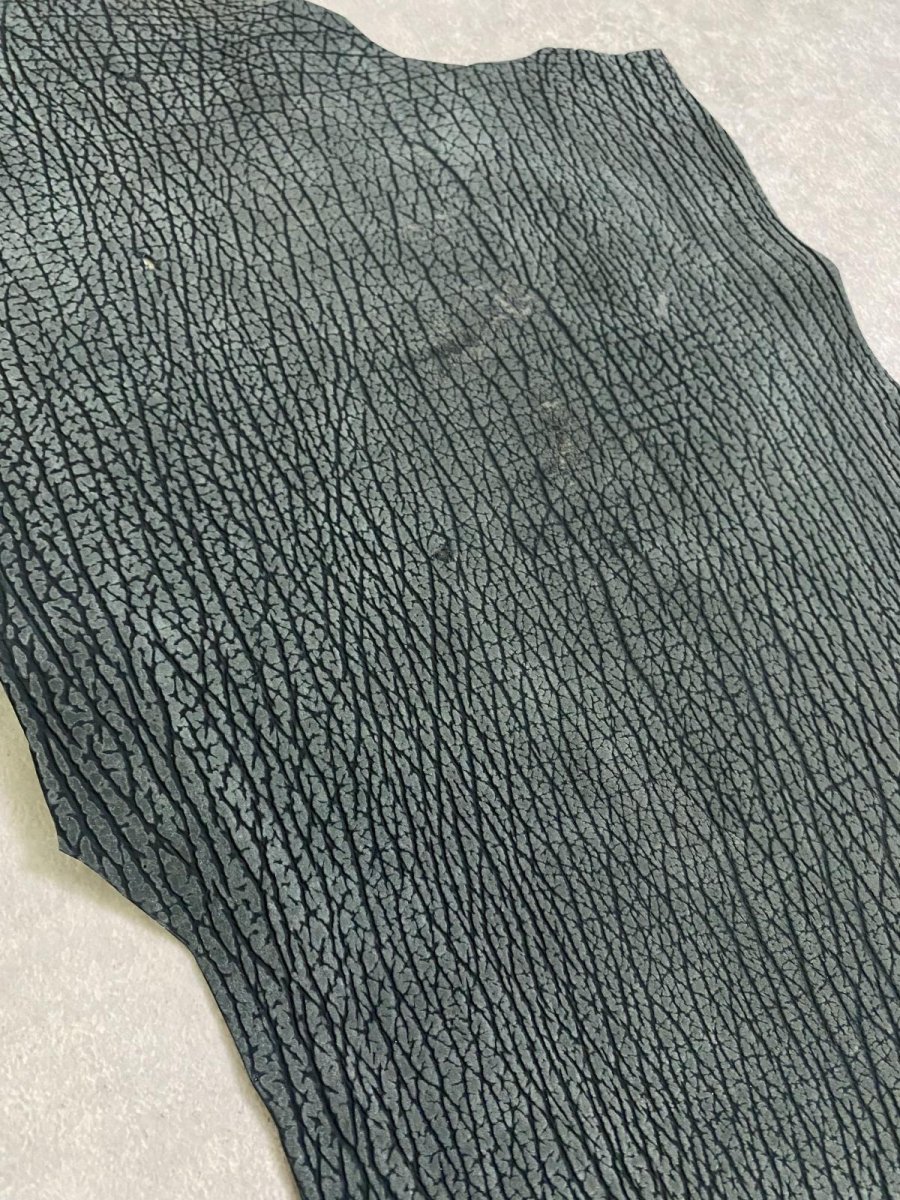 画像2: シャーク　ヌバック　グリーン　サメ革　鮫革　シャークスキン (2)