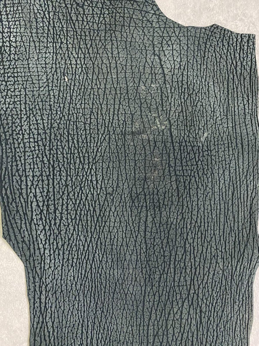 画像8: シャーク　ヌバック　グリーン　サメ革　鮫革　シャークスキン (8)