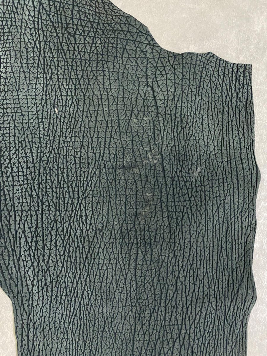 画像4: シャーク　ヌバック　グリーン　サメ革　鮫革　シャークスキン (4)