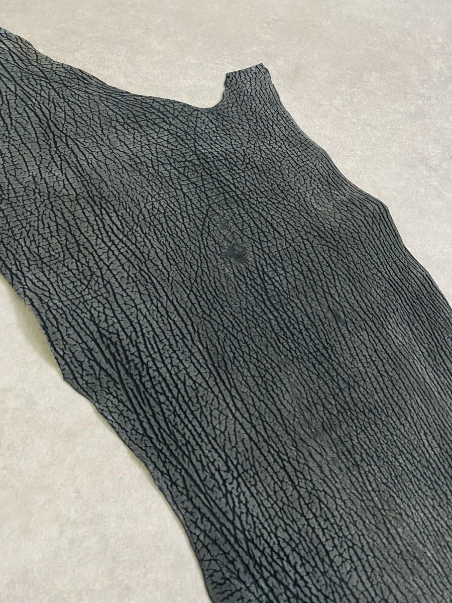 画像2: シャーク　ヌバック　グリーン　サメ革　鮫革　シャークスキン (2)