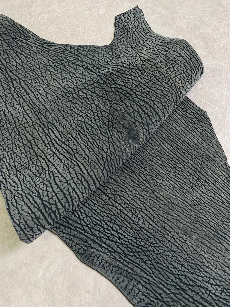 画像3: シャーク　ヌバック　グリーン　サメ革　鮫革　シャークスキン (3)