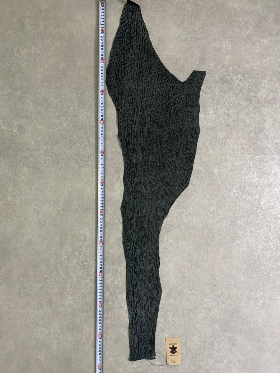 画像8: シャーク　ヌバック　グリーン　サメ革　鮫革　シャークスキン (8)